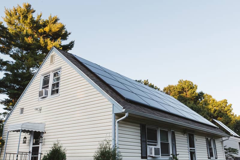 Cape Cod home with full solar array